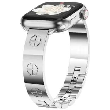 NewWays Metal Strap Compatible with Apple Watch Band 42mm (Series10) 38mm 40mm 41mm for iWatch Serie...