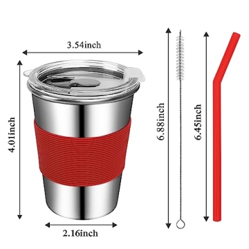 Rommeka Toddler Cups - Stainless Steel Eco-Friendly Sippy Cups