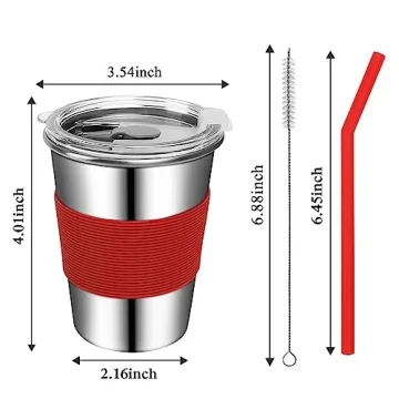 Rommeka Toddler Cups - Stainless Steel Eco-Friendly Sippy Cups