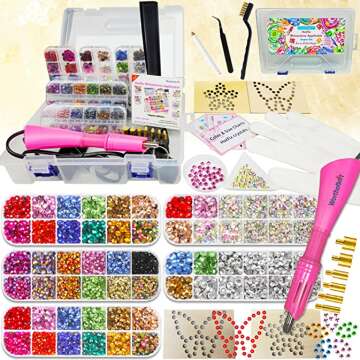 Bedazzler Kit with Rhinestones for DIY Fashion & Crafting