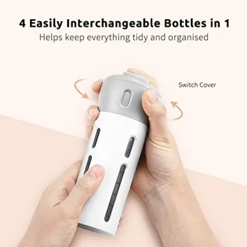 Nacuwa Travel Bottles Set Upgrade - 4-in-1 Leakproof Containers