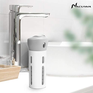 Nacuwa Travel Bottles Set Upgrade - 4-in-1 Leakproof Containers