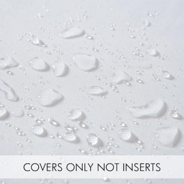 MIULEE Vibrant Waterproof Pillow Covers for Garden 18x18