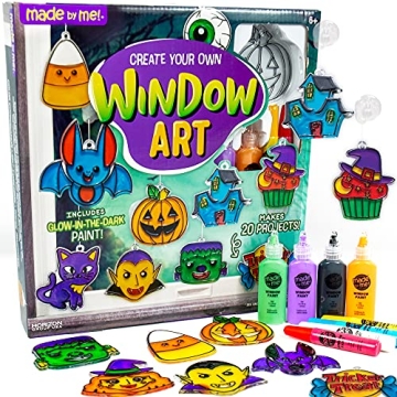 Glow-in-the-Dark Halloween Window Art Kit for Kids - DIY Fun