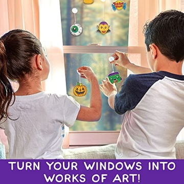Halloween DIY Window Art Kit Glow-in-the-Dark Fun for Kids