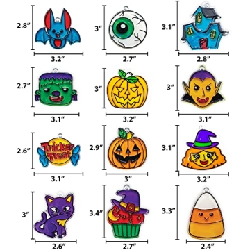 Halloween DIY Window Art Kit Glow-in-the-Dark Fun for Kids