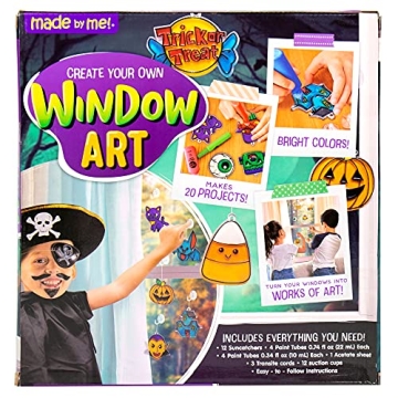 Halloween DIY Window Art Kit Glow-in-the-Dark Fun for Kids