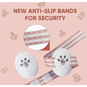 Lunobaby Baby Ear Muff - Noise Canceling Headphone for Infant Hearing Protection - Newborn Earmuff Airplane Travel Essential (Pink)