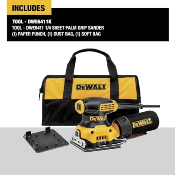 DEWALT 1/4 Sheet Sander 14,000 OPM 2.3 AMP Motor