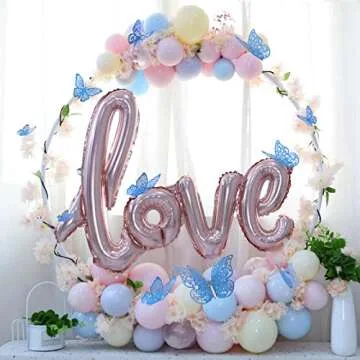 Nelotaor 72 Pcs Butterfly Wall Decor, 3 Styles 3 Sizes 3D Butterfly, Blue Butterfly, Wedding Decorations, Birthday Party Decorations, Girls Bedroom Decoration (72 Pcs, Blue)