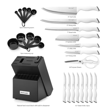 McCook® Knife Sets - German Stainless Steel Kitchen Knives