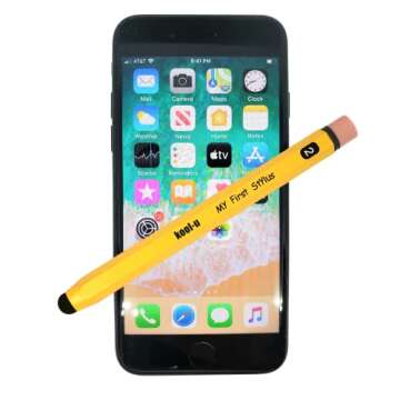 KOOL-U Stylus Pens for Kids, Hexagon Shaped Like a Real Pencil, Compatible with All Touch Screen Dev...