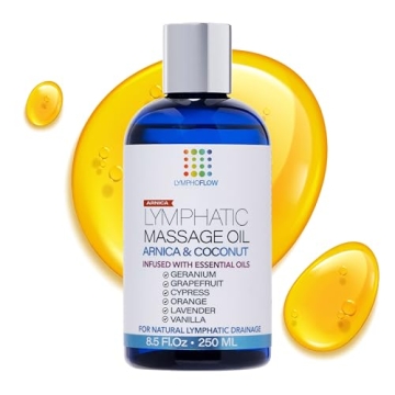 Lymphatic Drainage Massage Oil with Arnica Oil & Coconut for Overall Wellness