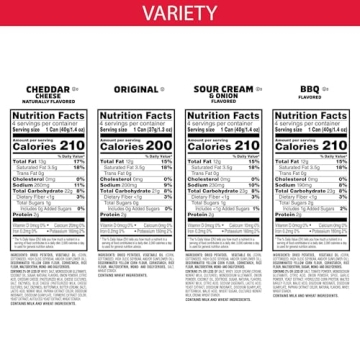 Pringles Potato Crisps Variety Pack - Ideal Snack For Everyone