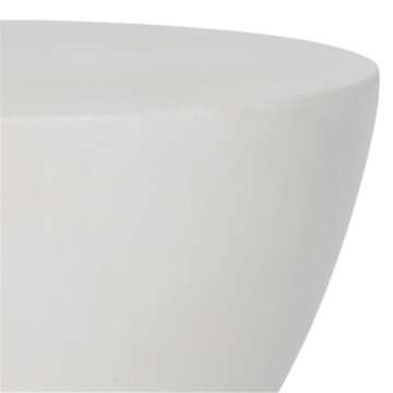 Safavieh Outdoor Collection Athena Modern Concrete Dark Grey Round 17.7-inch Accent Table