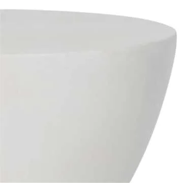 Safavieh Outdoor Collection Athena Modern Concrete Dark Grey Round 17.7-inch Accent Table