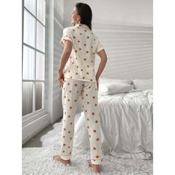 Charming Verdusa Women's 2 Piece Printed Pajama Set for Ultimate Comfort