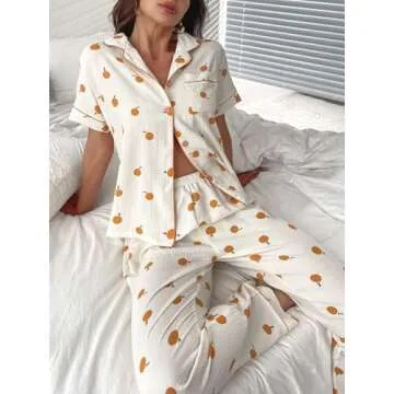 Stylish Verdusa Women's Printed Pajama Set for Comfort and Style