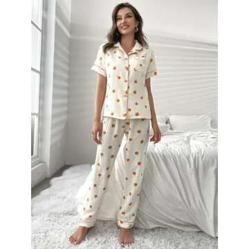Stylish Verdusa Women's Printed Pajama Set for Comfort and Style