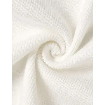 ZESICA Women's Fall Fashion Cardigan Sweaters Long Sleeve Button Open Front Color Block Coatigan with Pockets White S