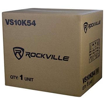 Rockville VS10K54 10" 1200W Car Subwoofer Vented Box