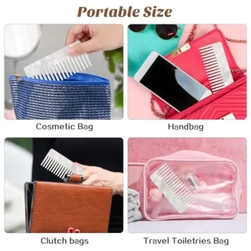 Luxshiny Acetate Wide Tooth Comb for Elegant Hair Care