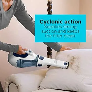 BLACK+DECKER HHVI325JR22 Dustbuster Cordless Lithium Hand Vacuum, Ink Blue