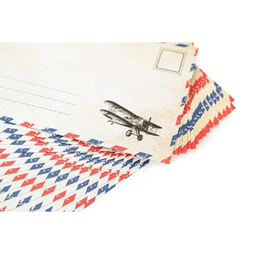 Vintage Airmail Paper and Envelopes Set 60 Pack