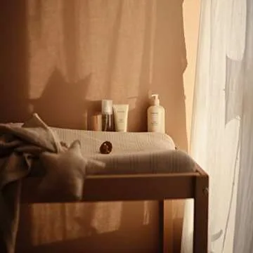 mushie Extra Soft Muslin Fitted Changing Pad Cover (Fog)