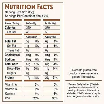 Tolerant Organic Chickpea Rotini Pasta (8 oz, Case of 6) - Free from Allergens - Gluten Free, Vegan, Paleo, Plant Based Protein Pasta - Non GMO, Kosher - Made with 1 Single Ingredient