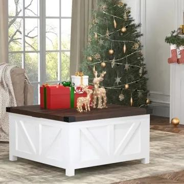 Farmhouse Lift Top Coffee Table with Storage & USB Ports