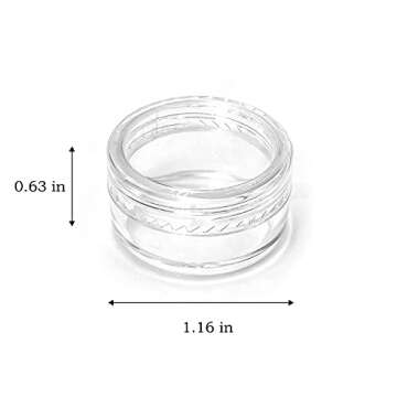 Versatile 55Pcs 5 Grams Sample Containers with Labels for Cosmetics and More