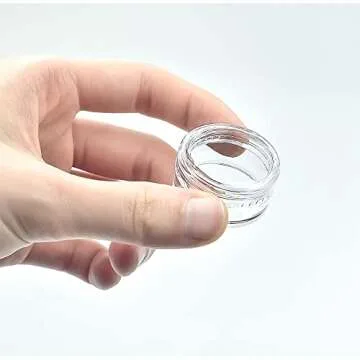 55pcs Clear Sample Containers with Lids - Versatile Storage