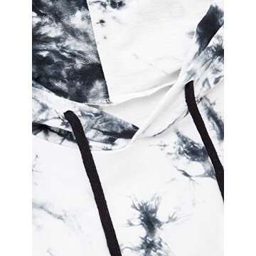 Tie Dye Crop Hoodie - Trendy & Comfortable for Women