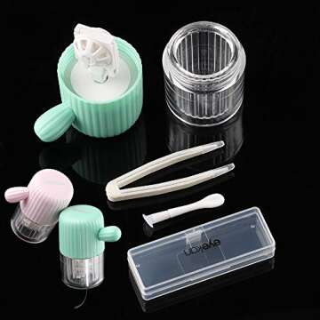 MUDOR Portable Contact Lens Cleaner Machine - Contact Lens Washer with Drawstring for Daily Care Fas...