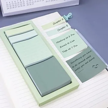 Olive Green Sticky Notes Set for School and Office Supplies