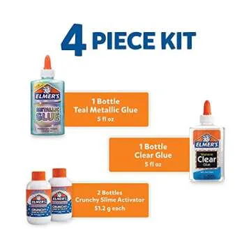 Elmer’s Crunchy Slime Kit with Safe Glue & Activator
