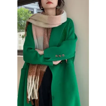 Wander Agio Women's Winter Plaid Scarf - Cozy Comfort