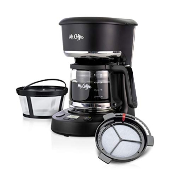 Mr. Coffee 5-Cup Programmable Coffee Maker with Auto Pause & Compact Design