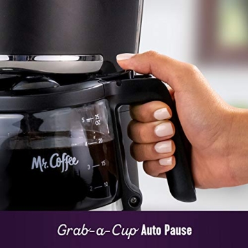 Mr Coffee 5 Cup Programmable Coffee Maker Auto Pause Compact