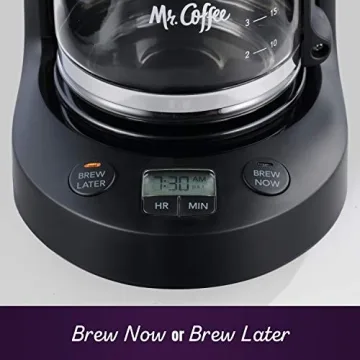 Mr Coffee 5 Cup Programmable Coffee Maker Auto Pause Compact