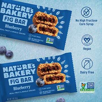 Nature's Bakery Blueberry Fig Bars, 2 Oz, 6 Ct