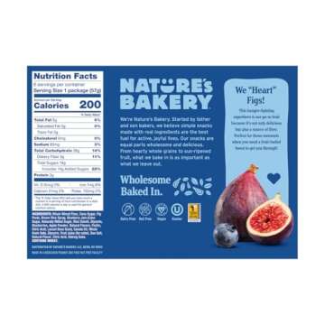 Nature's Bakery Blueberry Fig Bars, 2 Oz, 6 Ct