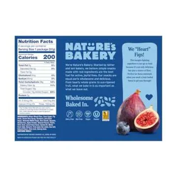 Nature's Bakery Blueberry Fig Bars, 2 Oz, 6 Ct