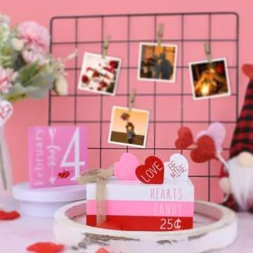 Valentine's Decor Set for Shelves and Desk Display