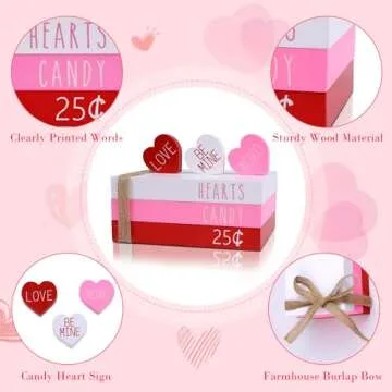 Valentine's Decor Set for Shelves and Desk Display