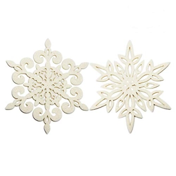 Coasters Set of 12 Felt Absorbent Snowflake Coaster for Drinks - Desktop Protection Prevent Furnitur...