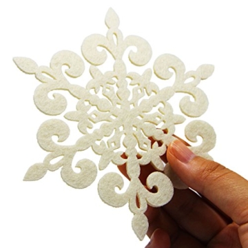 Snowflake Coasters Set of 12 Absorbent Drink Protectors