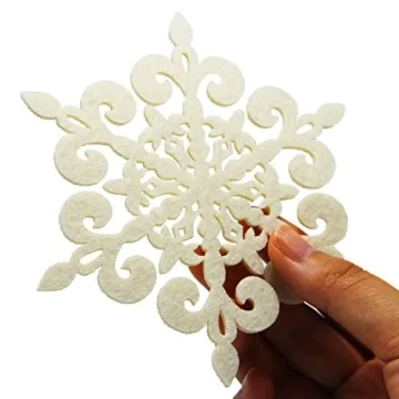 Snowflake Coasters Set of 12 Absorbent Drink Protectors