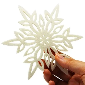 Snowflake Coasters Set of 12 Absorbent Drink Protectors